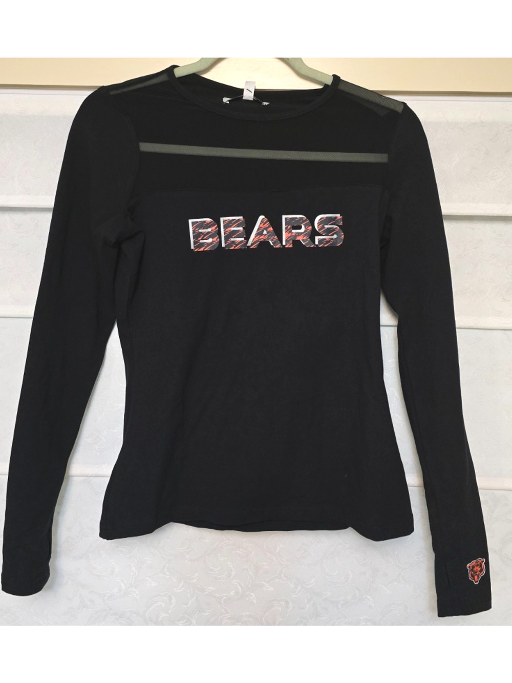 Chicago Bears Womens Small Mesh Long Sleeve Shirt WEAR Erin Andrews NWT New
